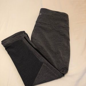 Gray Lululemon Capri leggings